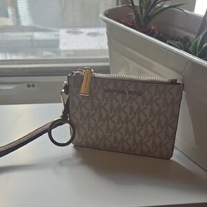 Michael Kors Beige Wristlet